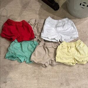 Size 3T The Beaufort Bonnet Company Shorts - Red, White, Mint, Yellow,Tan bundle